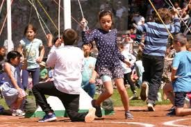 2019: Children dance around the maypole at this year’s celebration. Photo courtesy of Kevin Hill of the NewWestminster Record. 