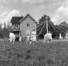 1953: Children Dance Around the Maypole during the annual May Day festival in New Westminster. Photos courtesy of the New Westminster archives.